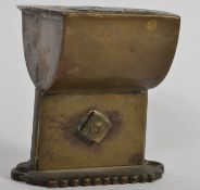 An unusual tabletop 20th century brass c