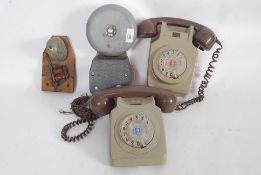 A pair of vintage industrial wall hangin