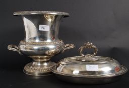 A large silver plated early 20th century