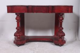 A Victorian mahogany painted  shabby chi