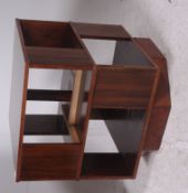A 1930's Art Deco walnut revolving bookc