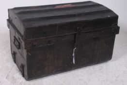 A 19th century Victorian ebonised metal