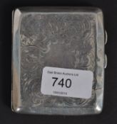 An early 20th century hallmarked silver