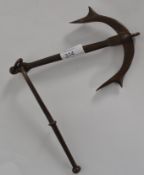 A set of unusual bronze folding balance