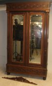 A 19th century French Breton Oak double
