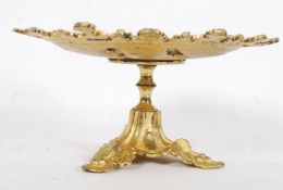 A 19th Century French gilt metal tazza,