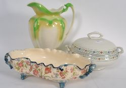 A Terre de Fer large scalloped chintz pa