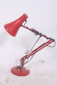 A vintage Industrial red Anglepoise Ligh