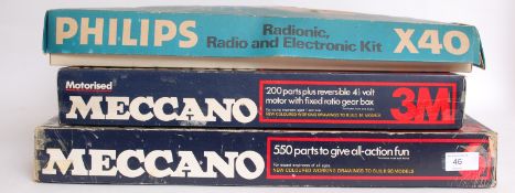 Two boxed Meccano building sets (boxed,