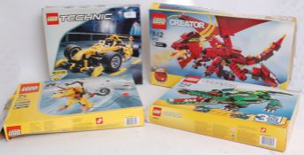 LEGO; A collection of four vintage Lego