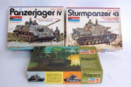MODEL KITS: 3x monogram tank model kits,