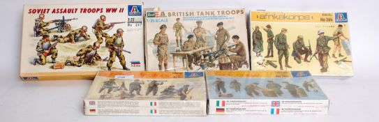 MODEL KITS: A selection of 5x military m