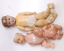 DOLLS: three vintage dolls to include an