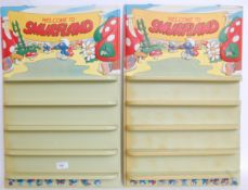 THE SMURFS; A pair of vintage 1970's Wel