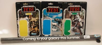 STAR WARS; Three original Kenner Star Wa