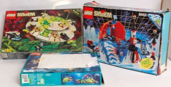 LEGO; A collection of three vintage Lego