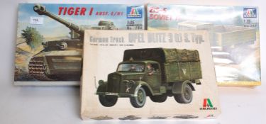 MODEL KITS: 3x 1:35 scale military model