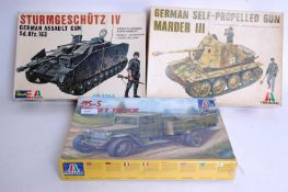 MODEL KITS: £x 1970's 1:35 scale militar