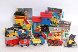 LEGO; A collection of vintage Lego cars