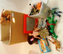 MIXED TOYS; A good box of assorted mixed