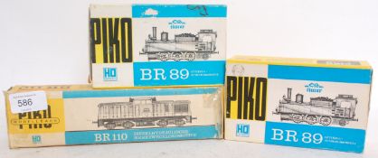 PIKO: A collection of 3x HO railway trai