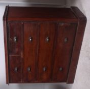 A 19th century Victorian large 2 over 3 chest of drawers. Raised on a plinth base with 2 short