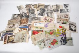 A collection of postcards dating from the early 20th century to include continental landscapes,