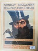 ARTHUR CONAN DOYLE. Rare original Sunday Magazine of the New York Tribune March 24th 1912. Beginning