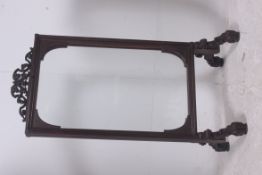 A Victorian walnut metamorphic 3 section firescreen / fire screen guard. The solid walnut frame with