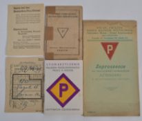 3 Polish identification cards , the two smaller ones are Third Reich Victims' Organisation