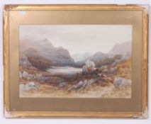 PRATT; An English School 20th century watercolour painting of a Scottish highland landscape,