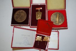 A collection of Russian enamel military