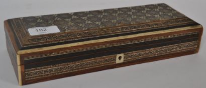 An Anglo Indian colonial bone and ebony