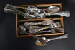 An early 20th century set of cutlery in