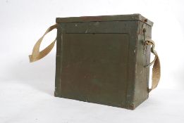 A WW2 British metal military green radio