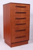 A 1970's G-Plan teak upright chest of dr