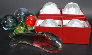 A collection of 20th century paperweight