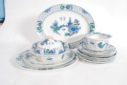A Keeling & Co Losal Ware willow pattern