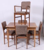 An original Gordon Russell walnut extend