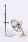 A retro 1950's pedestal head lamp with l