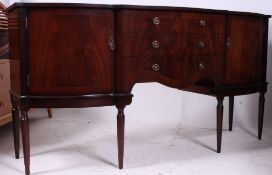 A regency style mahogany sideboard raise