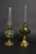 A pair of Victorian style gilt and glass