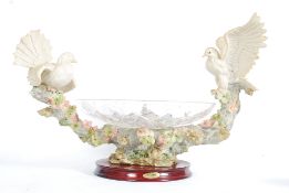 A 20th century glass and resin set  tazz