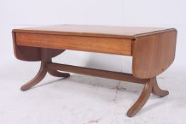 A 1970's retro Nathan drop leaf sofa sty