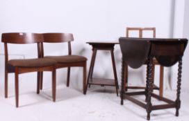 A collection of furniture to include bar