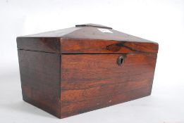 A 19th century Georgian rosewood sarcoph