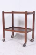 A vintage retro wooden 1940's two tier o