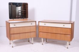 A retro oak beehive fronted two tone che