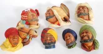 A collection of 20th century plaster Bos