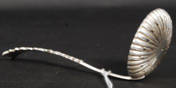 An Edwardian silver hallmarked caddy spo